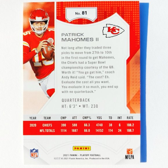 Kansas City Chiefs (Patrick Mahomes II) - FTBL [16_PM17] - Picture 3 of 3